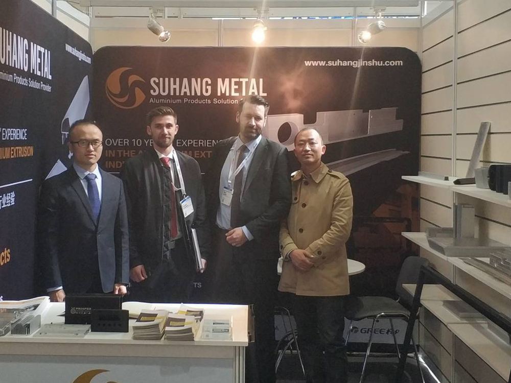 Overseas client auditing aluminum extrusion line
