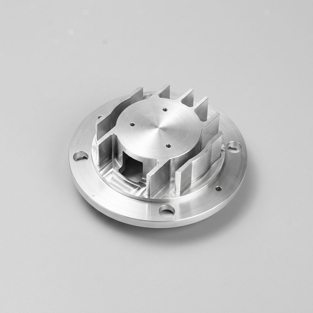 Finned aluminum housing for heat dissipation
