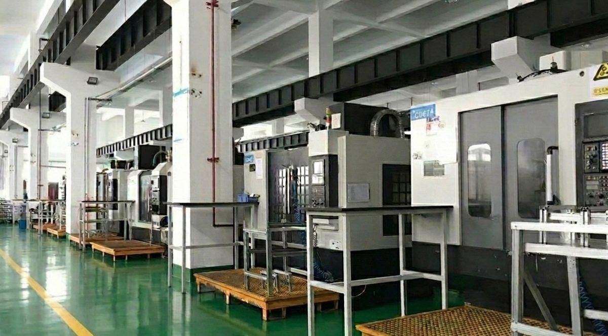 CNC vertical machining center cell in Suhang Metal factory